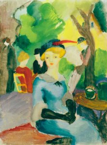 Figuras en el parque de August Macke